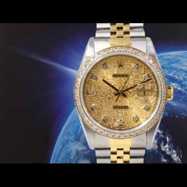 16233 Gold Jubilee Dial With Diamonds - After Diamonds Bezel