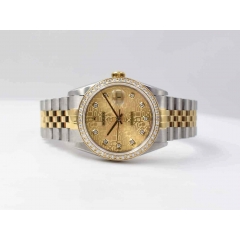 16233 Gold Jubilee Dial With Diamonds - After Diamonds Bezel