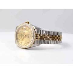 16233 Gold Jubilee Dial With Diamonds - After Diamonds Bezel