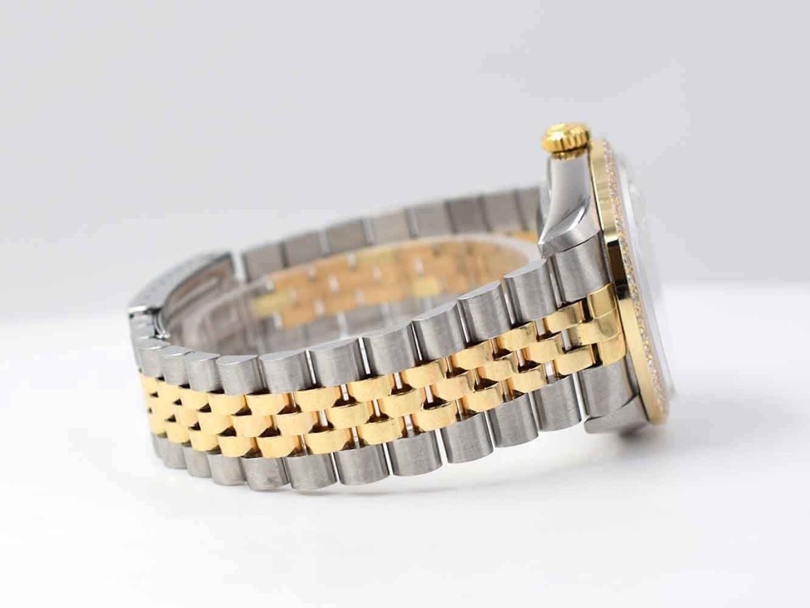 16233 Gold Jubilee Dial With Diamonds - After Diamonds Bezel