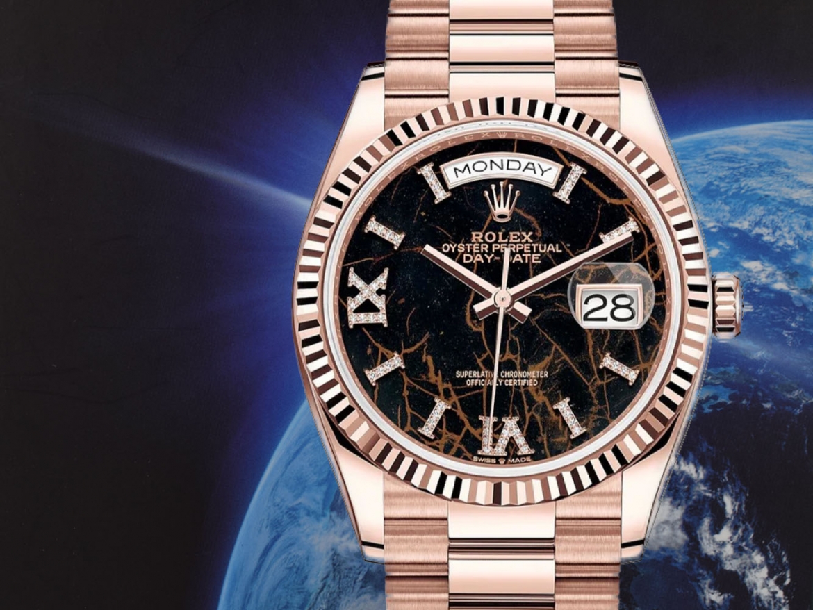 36mm Eisenkiesel Diamond Dial New