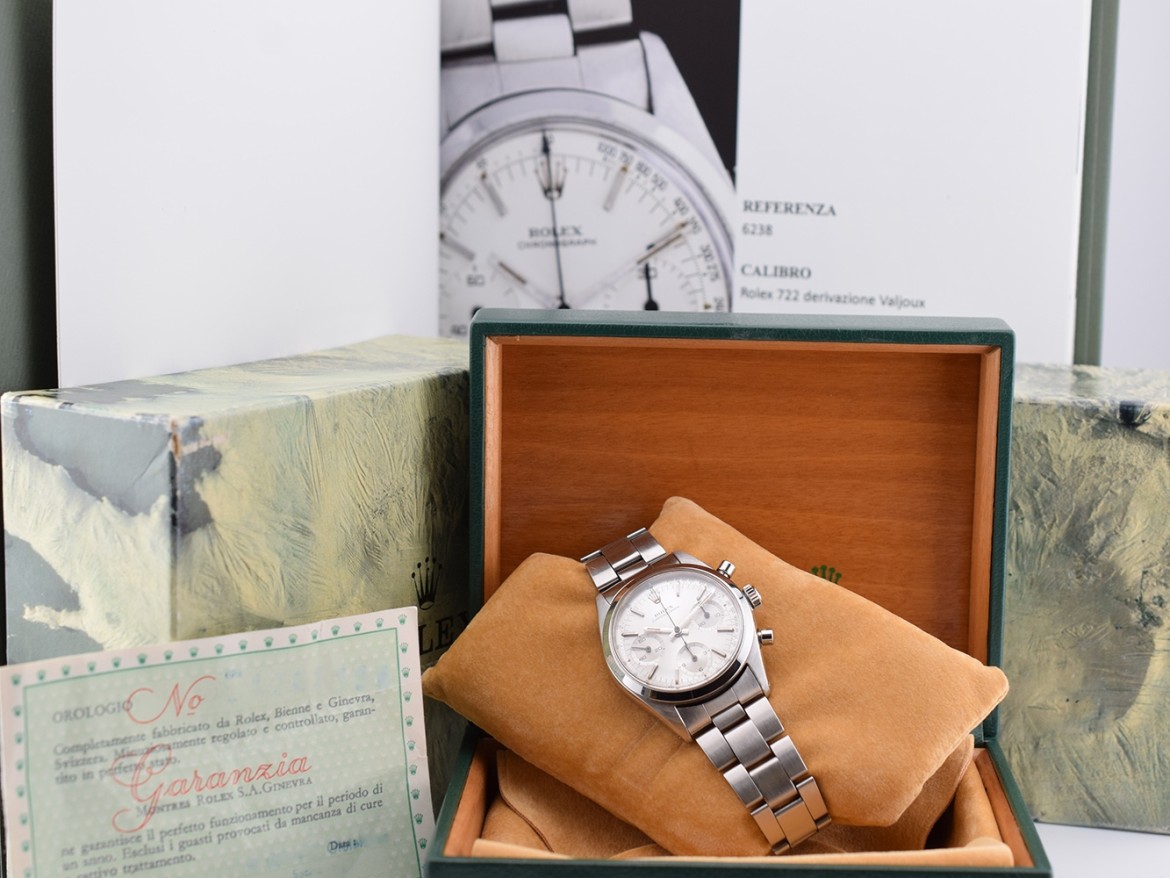1967 Rolex Chronograph Pre Daytona 6238 Full Set + Carlo Pergola expertise