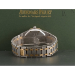 Dual Time Vintage  Ref 25730SA Gold Steel Papers  like new