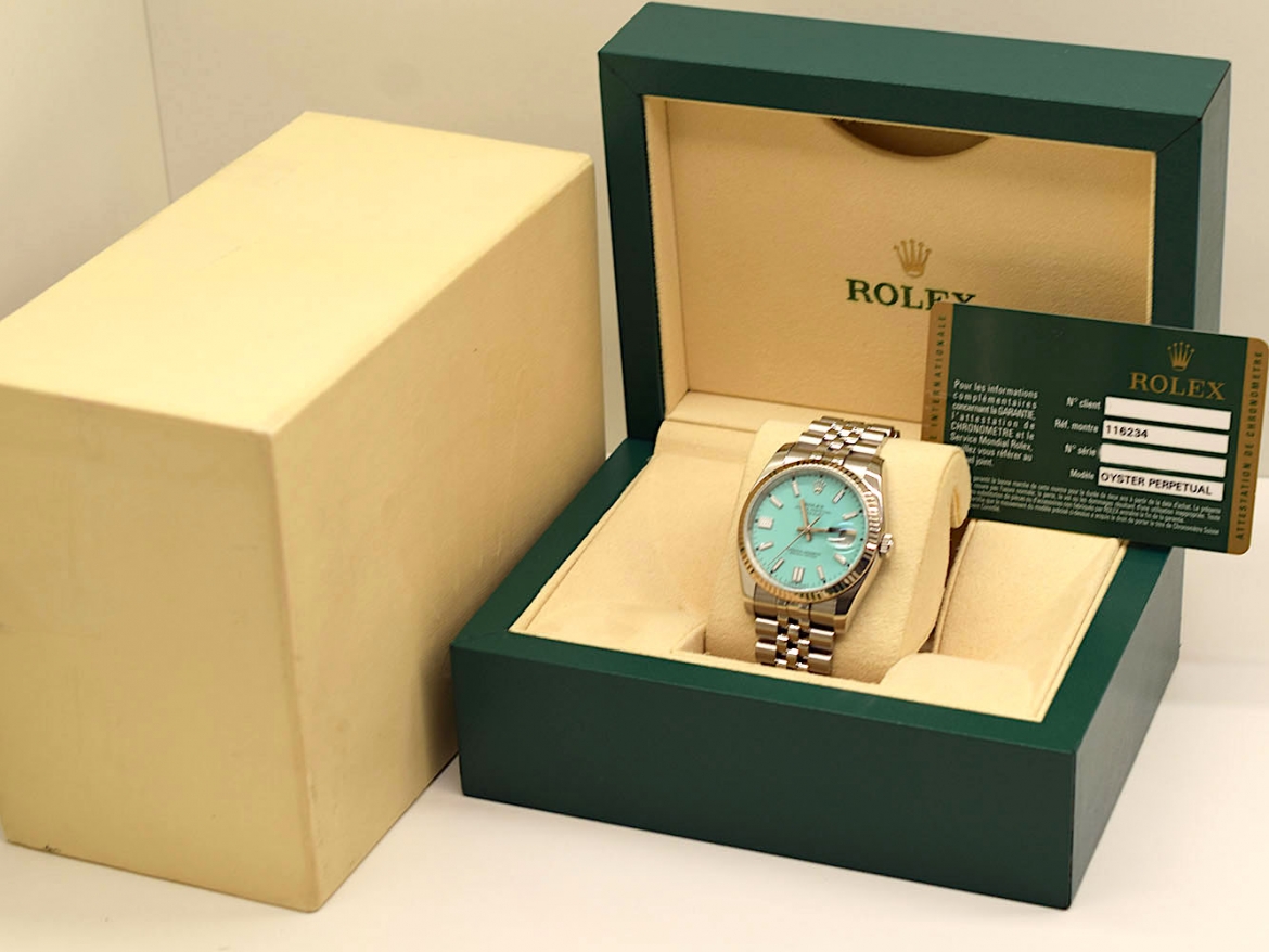 116234 Turquoise Dial - Full set 36mm