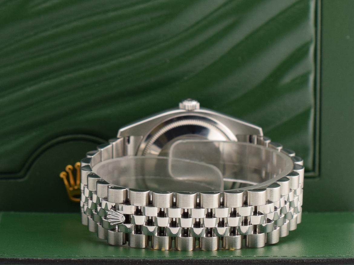 Black Jubilee Dial With Diamonds & After Diamonds Bezel - Full Set 36mm