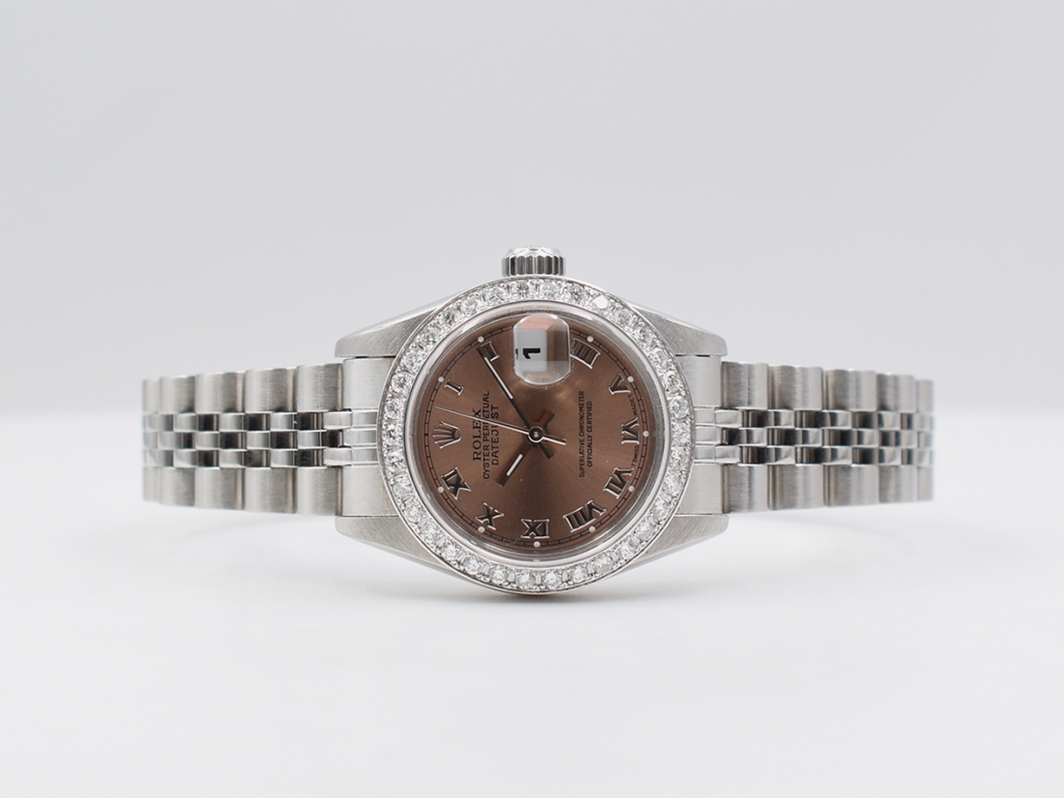 69174 Pink Roman Dial & After Diamonds Bezel - Full set 26mm