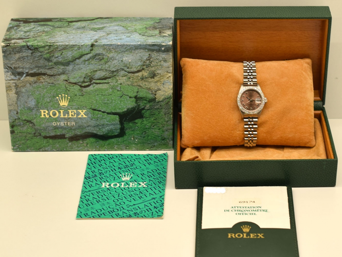 69174 Pink Roman Dial & After Diamonds Bezel - Full set 26mm