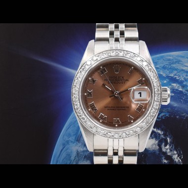 69174 Pink Roman Dial & After Diamonds Bezel - Full set 26mm