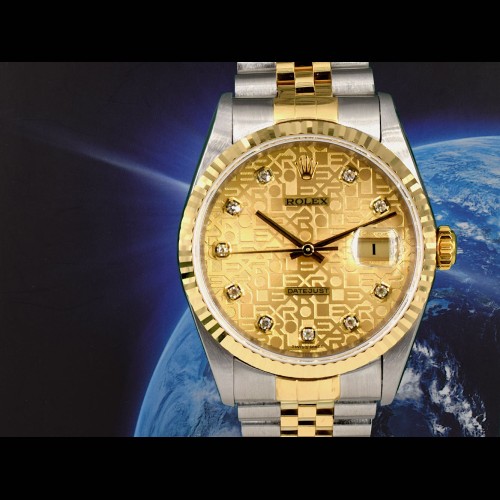 16233 Gold Jubilee Dial With Big Diamonds - Full Set 36mm