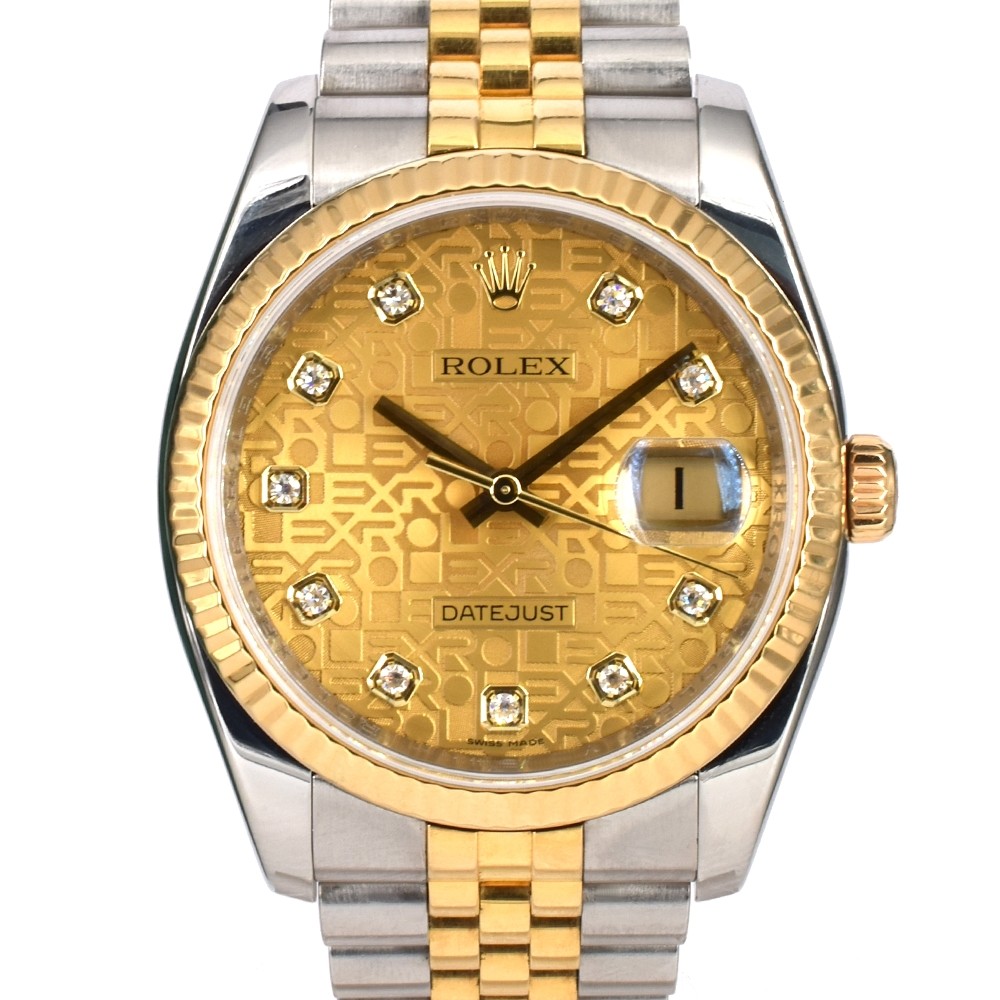 116233 Gold Jubilee Dial With Big Diamonds - Full Set 36mm