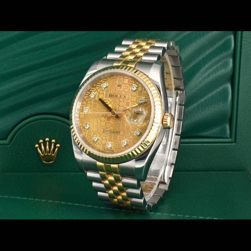 116233 Gold Jubilee Dial With Big Diamonds - Full Set 36mm