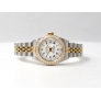 69173 White Roman Dial With Diamonds & After Diamonds Bezel - Full Set 26mm