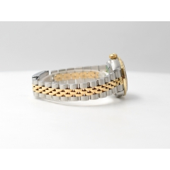 69173 White Roman Dial With Diamonds & After Diamonds Bezel - Full Set 26mm