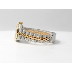 69173 White Roman Dial With Diamonds & After Diamonds Bezel - Full Set 26mm