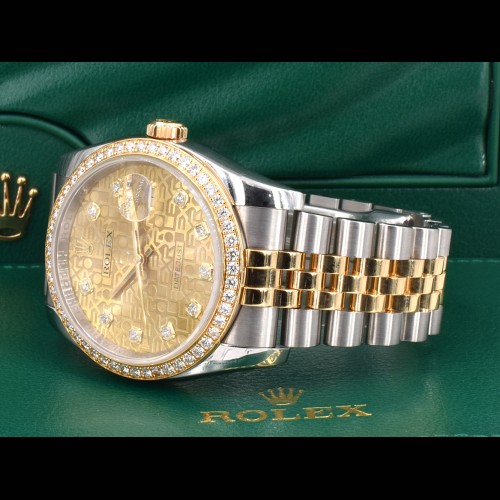 116243 Jubille Dial With Diamonds & Factory Diamonds Bezel - Full Set 36mm
