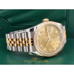116243 Jubille Dial With Diamonds & Factory Diamonds Bezel - Full Set 36mm