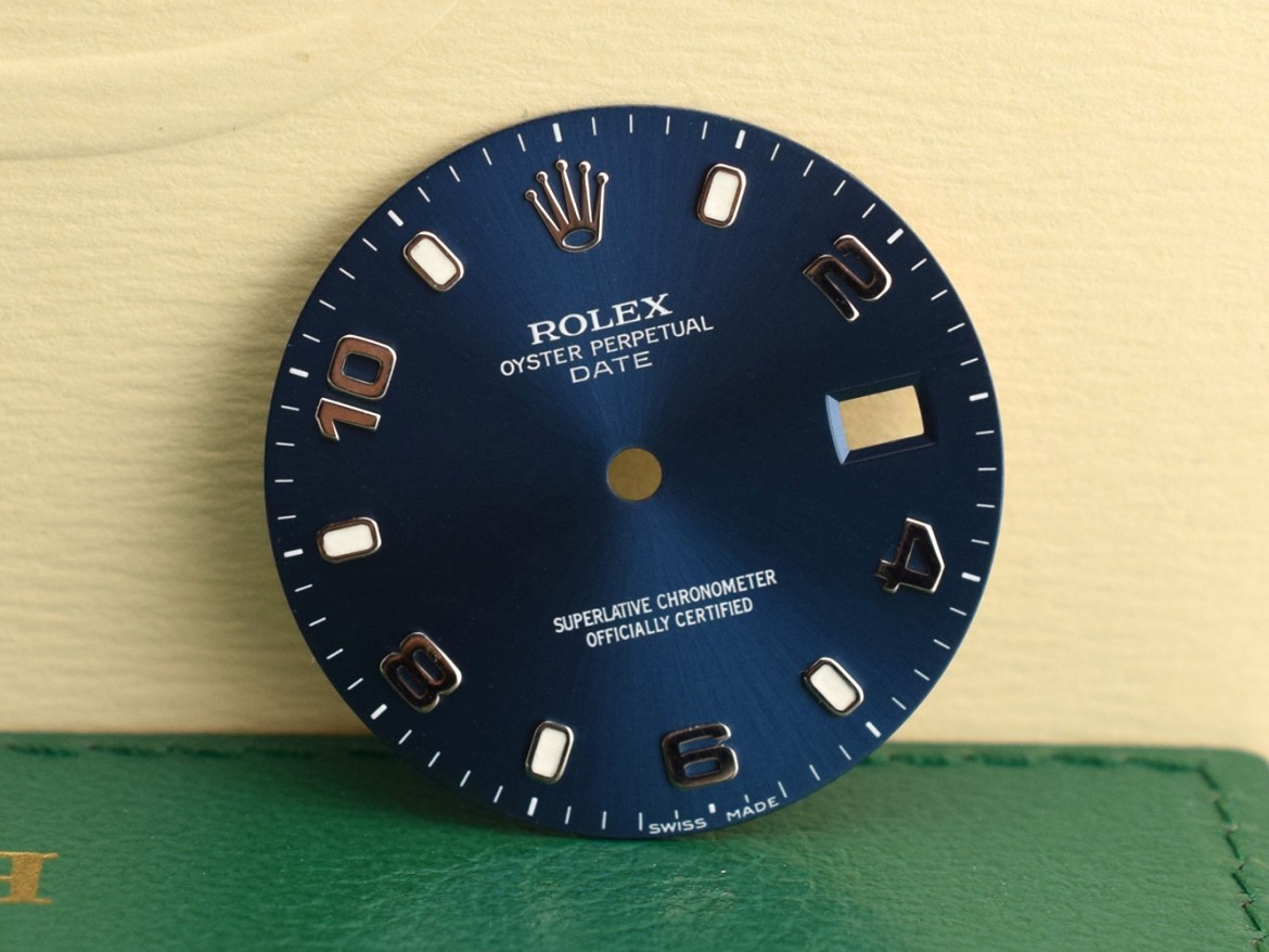 date 34 mm Blue quadrante/dial