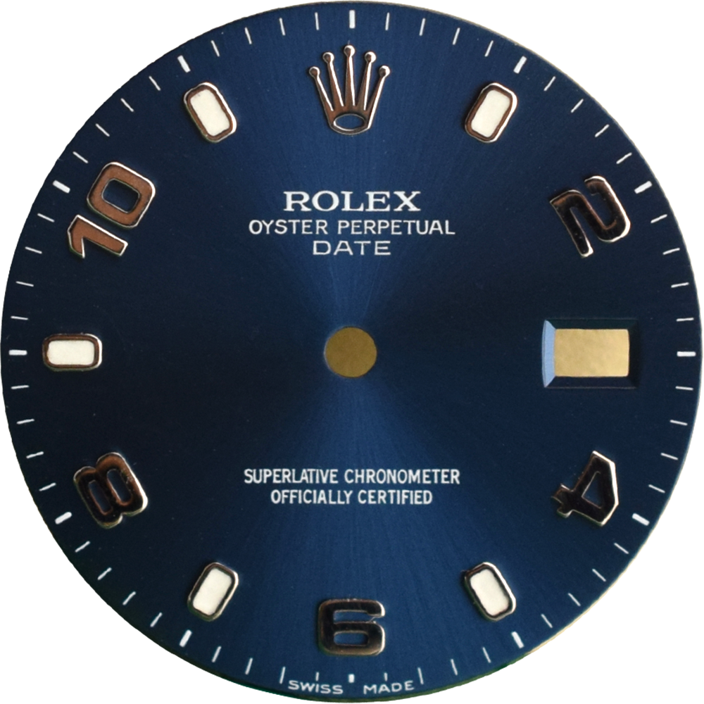 date 34 mm Blue quadrante/dial