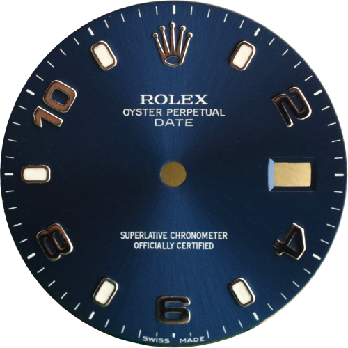 date 34 mm Blue quadrante/dial