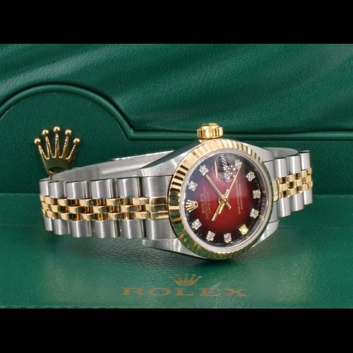 69173 Red Vignette Dial With Diamonds - Full Set 26mm