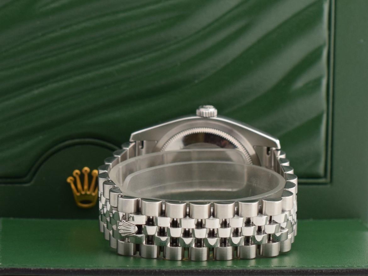 116234 Black Dial With Big Diamonds - Full Set 36mm