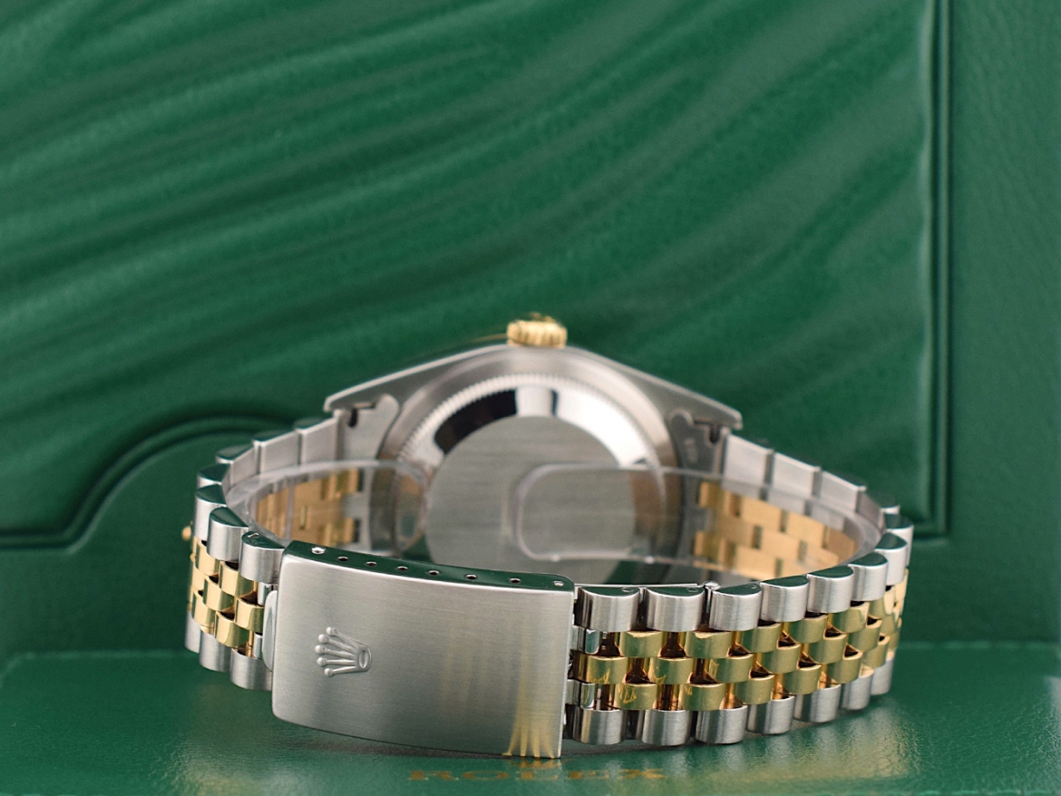 16233 Gold Dial With Big Diamonds - Full Set