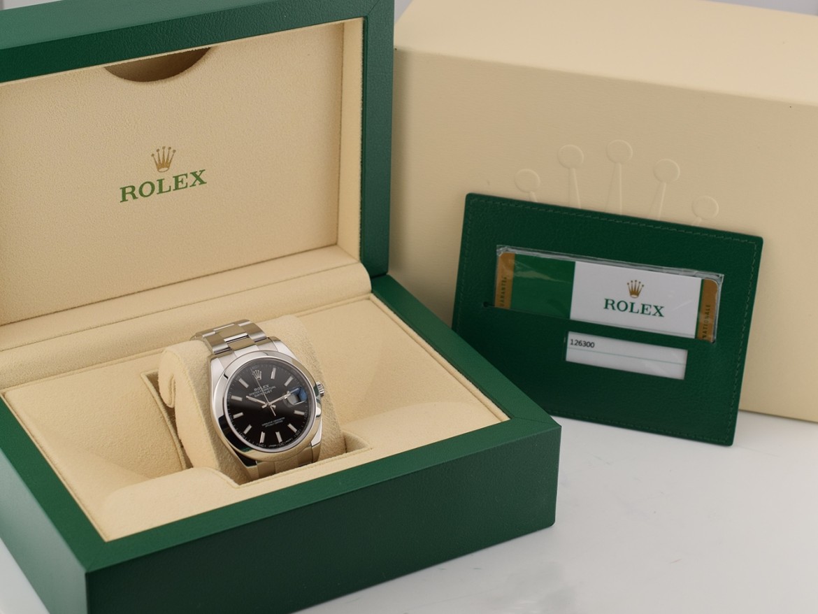 126300 Black Index Dial - Full Set 2018 41mm