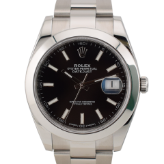 126300 Black Index Dial - Full Set 2018 41mm