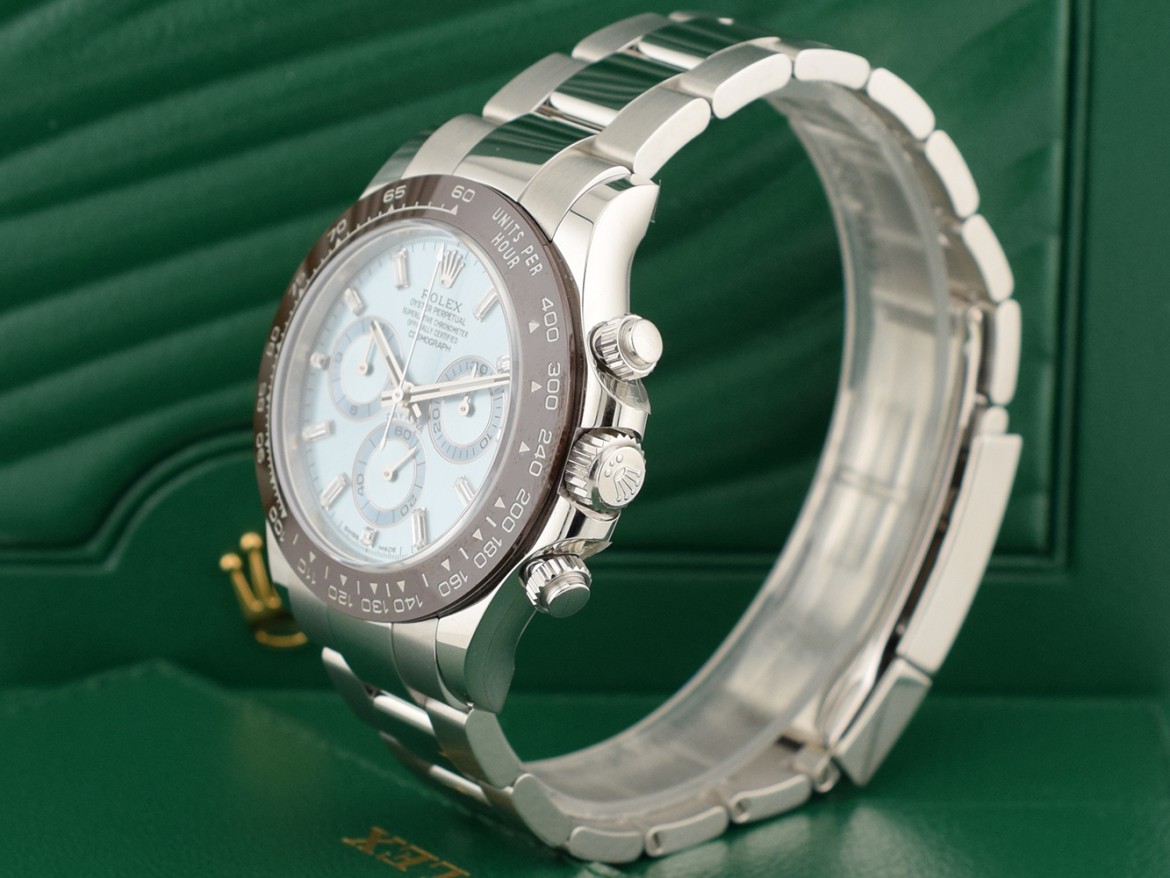 116506 Platinum Ice Baguette Diamond Dial - New 2023 Discontinued