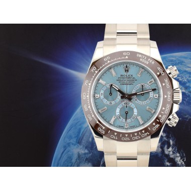 116506 Platinum Ice Baguette Diamond Dial - New 2023 Discontinued