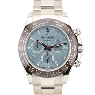 116506 Platinum Ice Baguette Diamond Dial - New 2023 Discontinued
