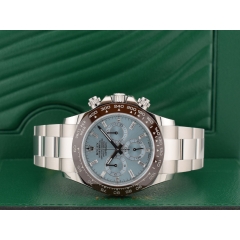 116506 Platinum Ice Baguette Diamond Dial - New 2023 Discontinued