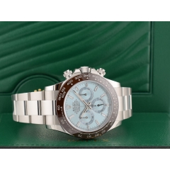 116506 Platinum Ice Baguette Diamond Dial - New 2023 Discontinued