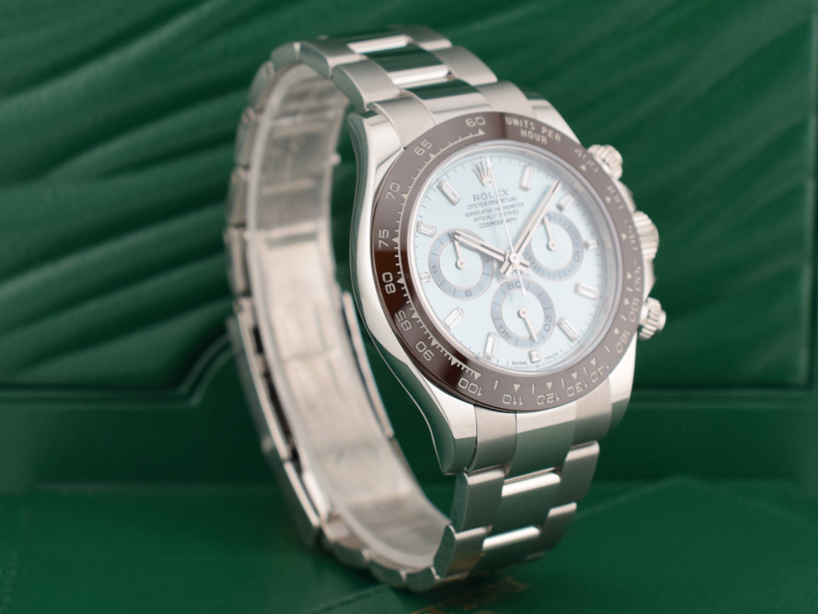 116506 Platinum Ice Baguette Diamond Dial - New 2023 Discontinued