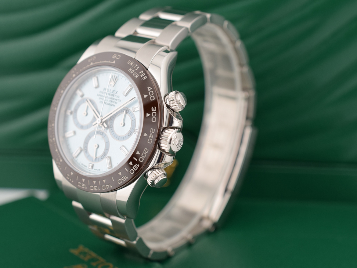 116506 Platinum Ice Baguette Diamond Dial - New 2023 Discontinued