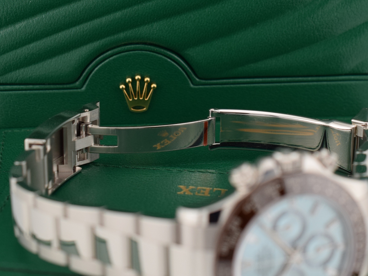 116506 Platinum Ice Baguette Diamond Dial - New 2023 Discontinued