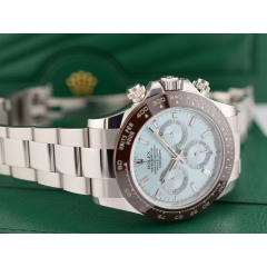 116506 Platinum Ice Baguette Diamond Dial - New 2023 Discontinued