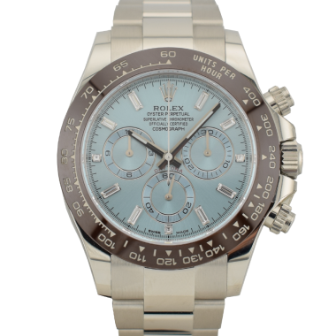 116506 Platinum Ice Baguette Diamond Dial - New 2022 Discontinued