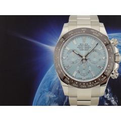 116506 Platinum Ice Baguette Diamond Dial - New 2023 Discontinued