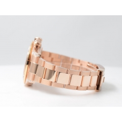 Rose Gold Diamond After Set  Rainbow Bezel