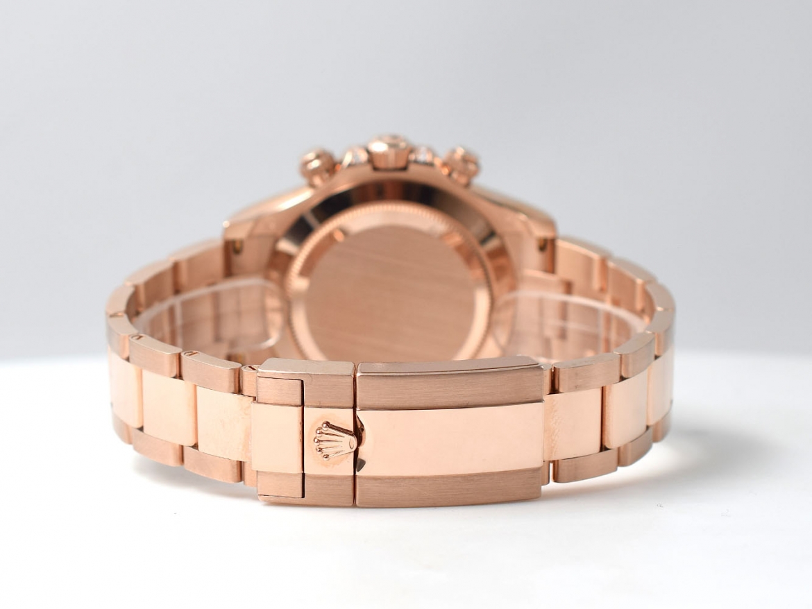 Rose Gold Diamond After Set  Rainbow Bezel