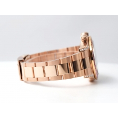 Rose Gold Diamond After Set  Rainbow Bezel