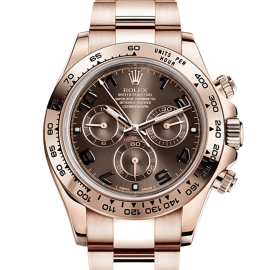 116505 Rose Gold Chocolate Arabic Dial