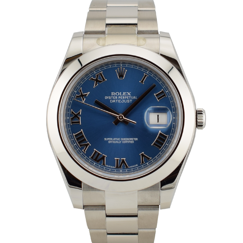 116300 Blue Roman Dial - Full set 2016 41mm