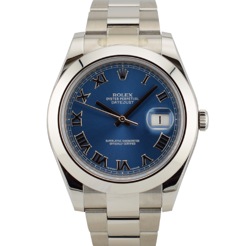 116300 Blue Roman Dial - Full set 2016 41mm