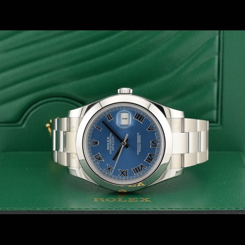 116300 Blue Roman Dial - Full set 2016 41mm