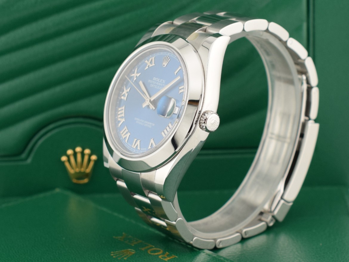 116300 Blue Roman Dial - Full set 2016 41mm