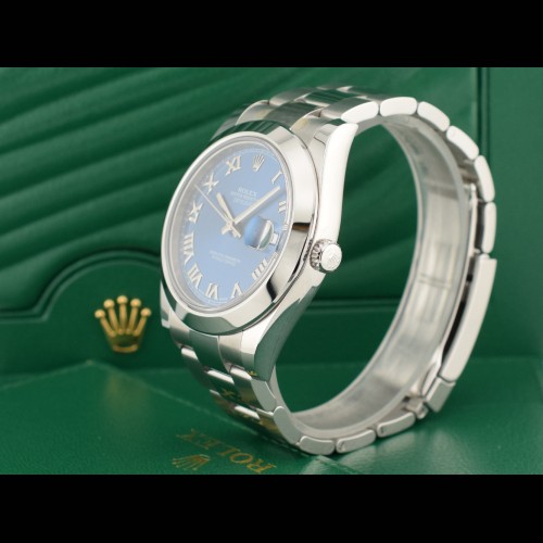 116300 Blue Roman Dial - Full set 2016 41mm