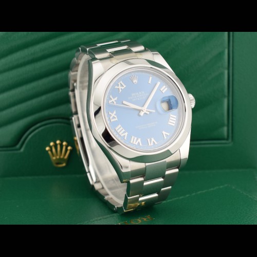 116300 Blue Roman Dial - Full set 2016 41mm