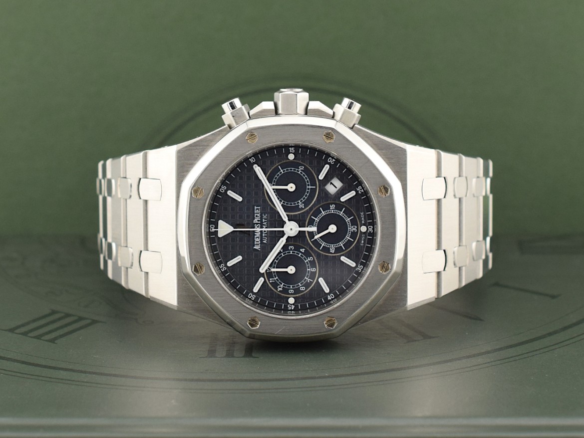 39mm Chronograph Blue Dial Full Set